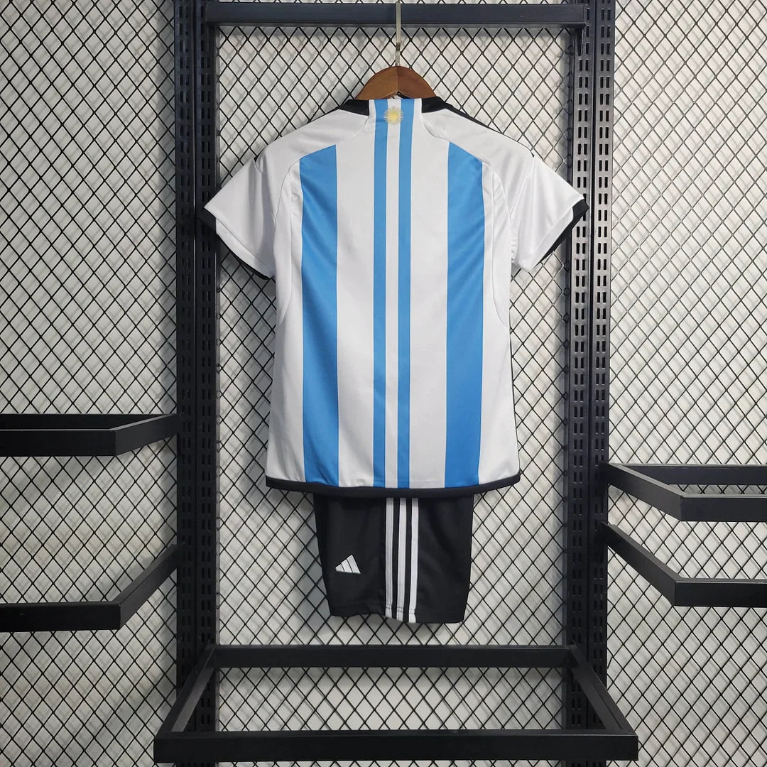 2022 Argentina Home Football Shirt Kids Size