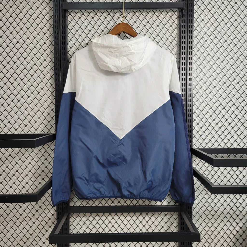 2023/2024 Real Madrid Windbreaker White Blue