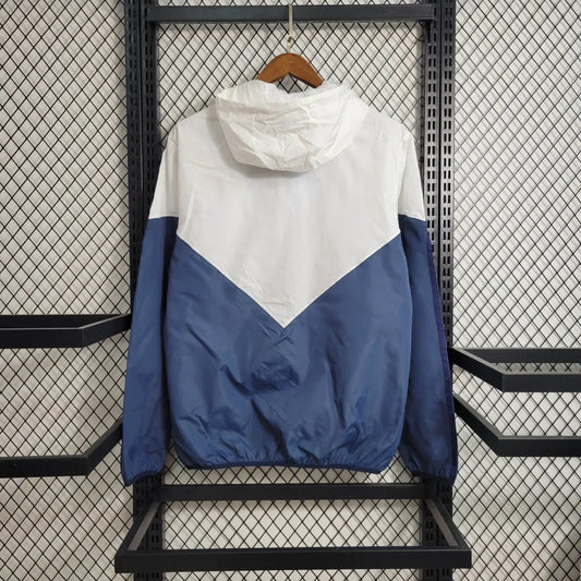 2023/2024 Real Madrid Windbreaker White Blue