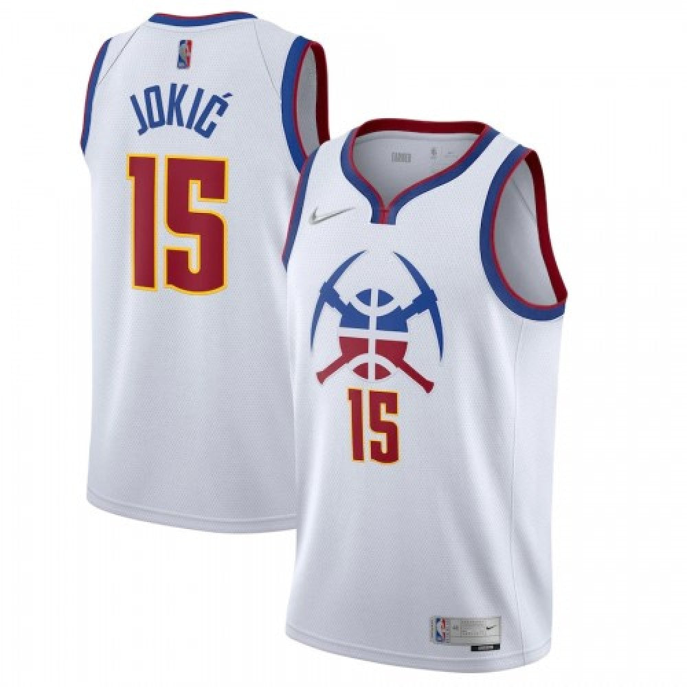 Denver Nuggets Nike White 2020/21 Swingman Player Jersey – Earned Edition