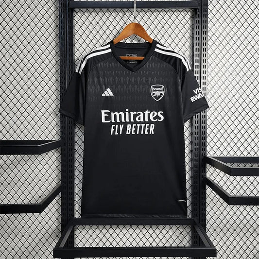 2023/2024 Arsenal Goalkeeper Black Football Shirt