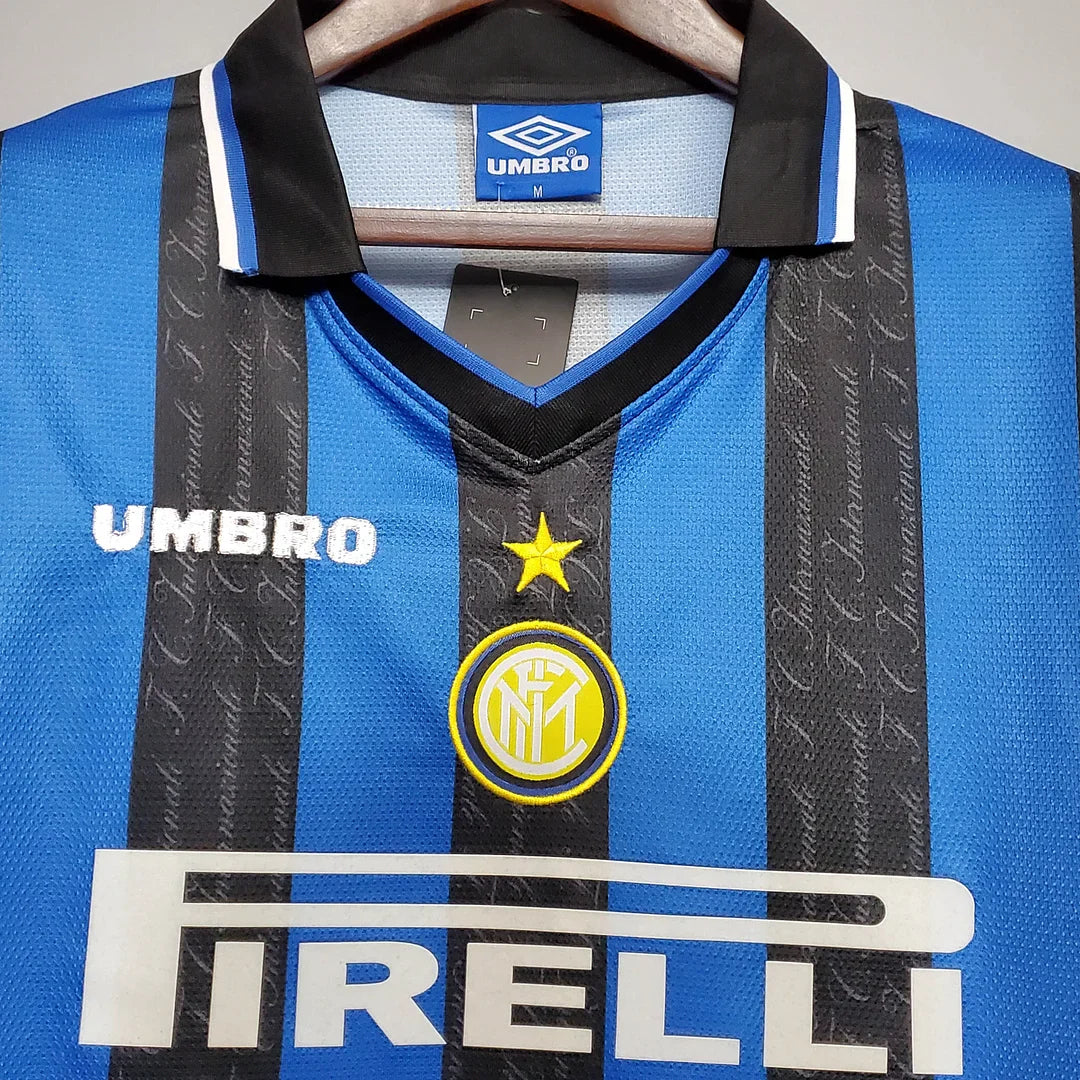 1997/1998 Retro Internazionale Milan Home Football Shirt