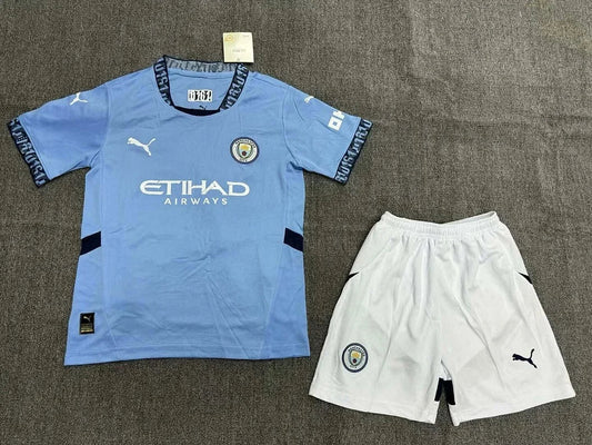2024/2025 Manchester City Home Football Shirt Kids Size