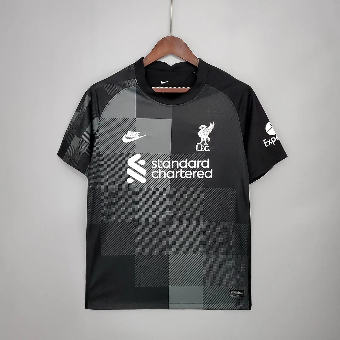 2021/2022 Retro Liverpool Goalkeeper Black Football Shirt