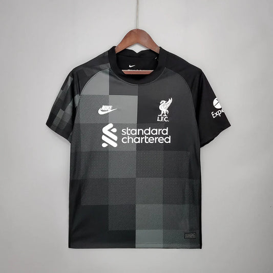 2021/2022 Retro Liverpool Goalkeeper Black Football Shirt