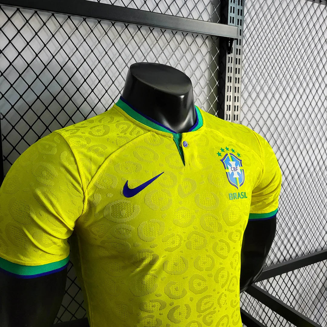 2022 World Cup Brazil Home Football Shirt - Player Version