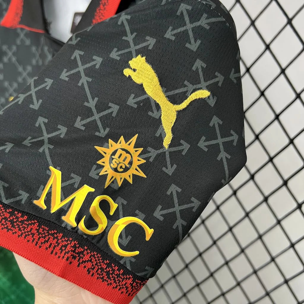 2024/2025 AC Milan x OFF-WHITE Football Shirt Kids Size