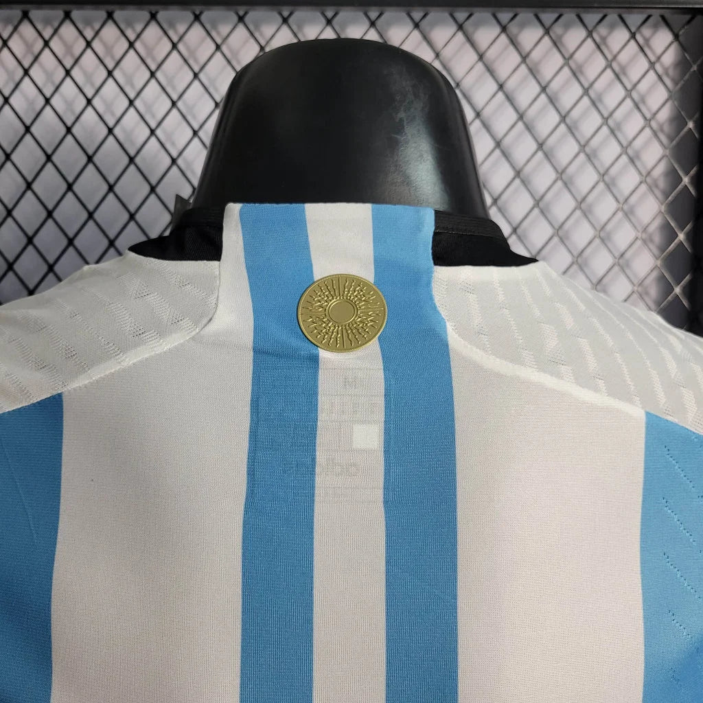 2022 FIFA World Cup Argentina National Team Home Football Shirt - Player Version