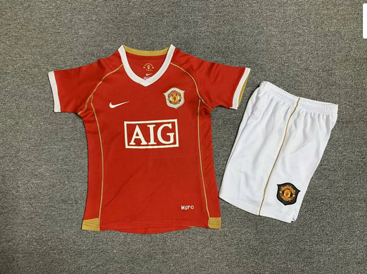 2006/2007 Retro Manchester United Home Football Shirt Kids Size
