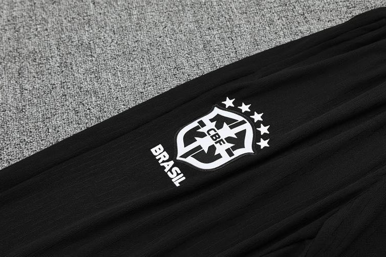 2025/2026 Brazil Yellow Half-Pull Tracksuit