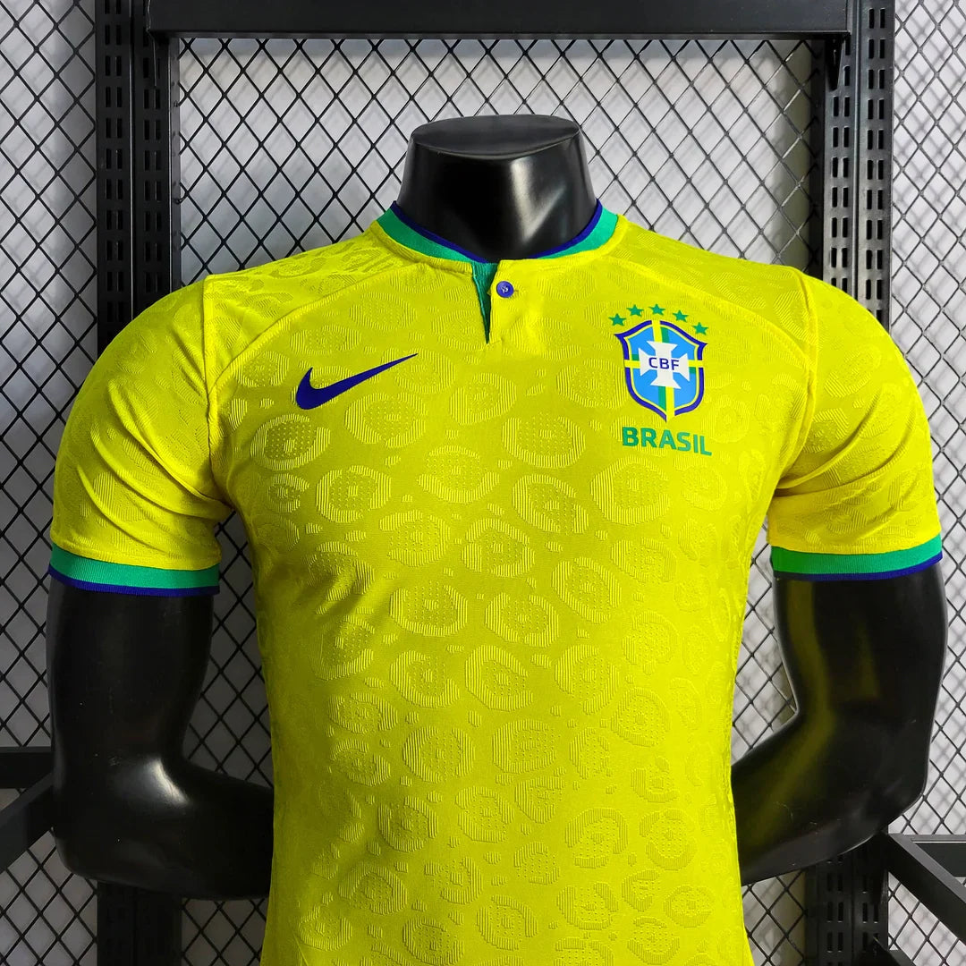 2022 World Cup Brazil Home Football Shirt - Player Version