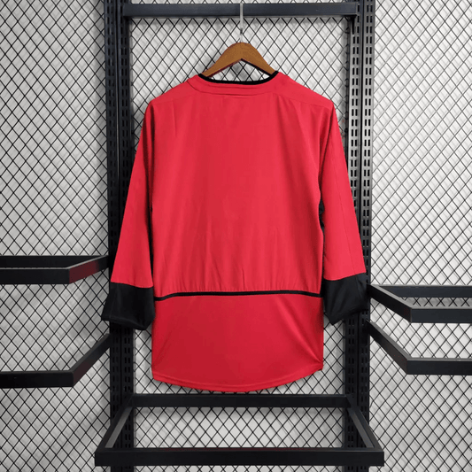2002/2004 Retro Long Sleeve Manchester United Home Football Shirt