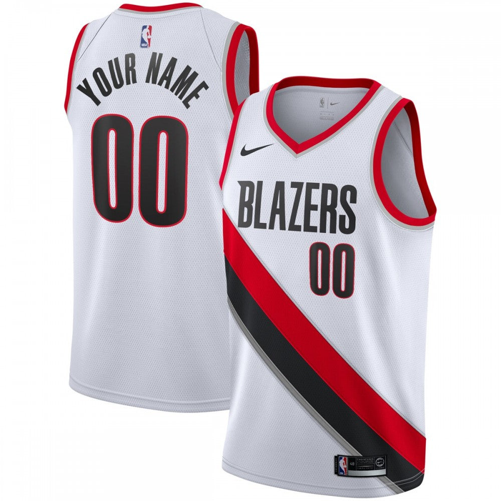 Portland Trail Blazers Nike Unisex 2022/23 Swingman Custom Jersey White - Association Edition