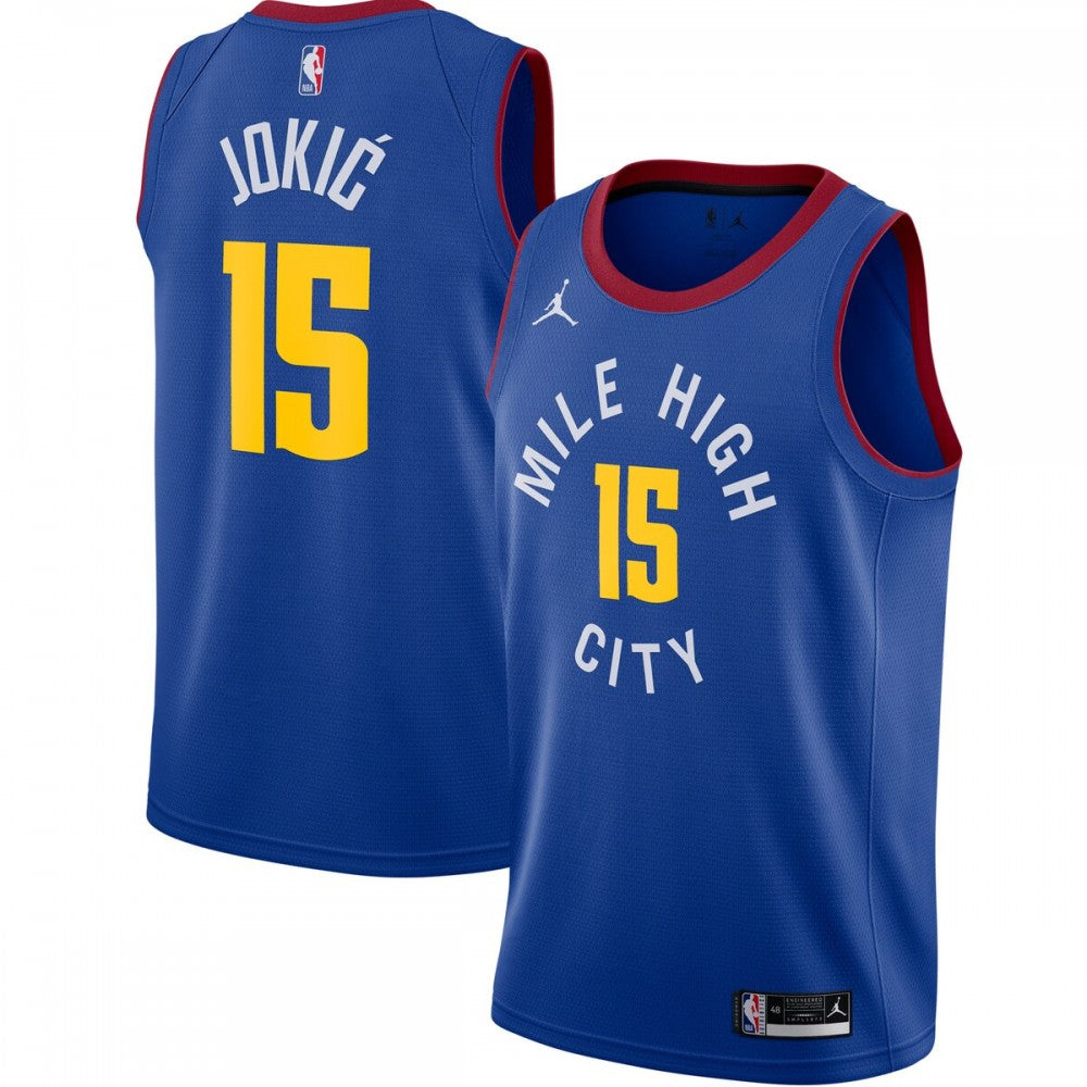 Denver Nuggets Jordan Brand 2020/21 Swingman Jersey - Statement Edition - Blue