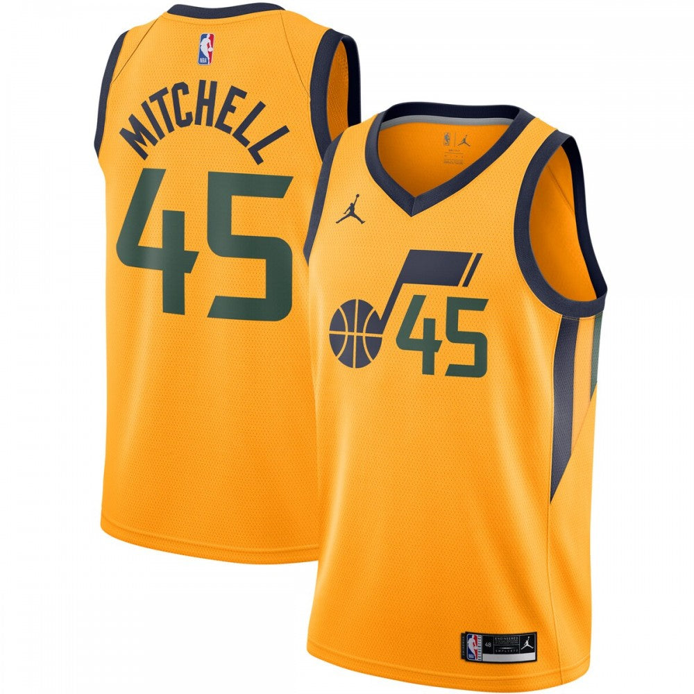 Utah Jazz Nike Swingman Custom Jersey - Statement Edition - Gold