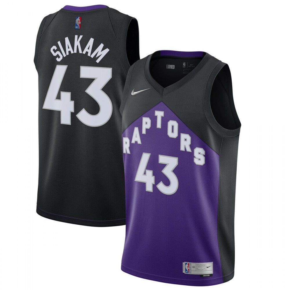 Toronto Raptors Nike 2020/21 Swingman Player Jersey Black/Purple - Earned Edition