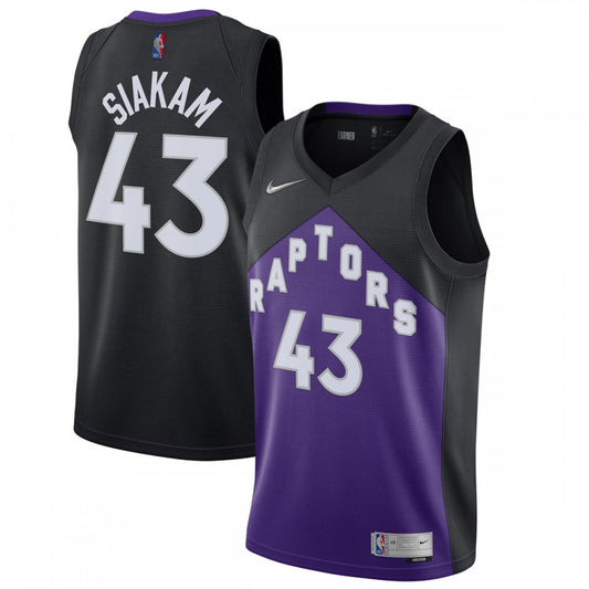 Toronto Raptors Nike 2020/21 Swingman Player Jersey Black/Purple - Earned Edition
