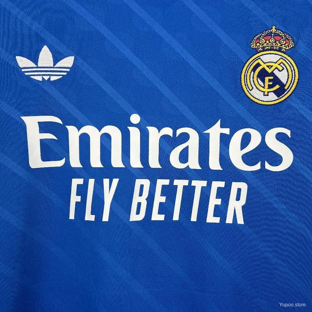 2025/2026 Long Sleeve Real Madrid Third Away Football Shirt