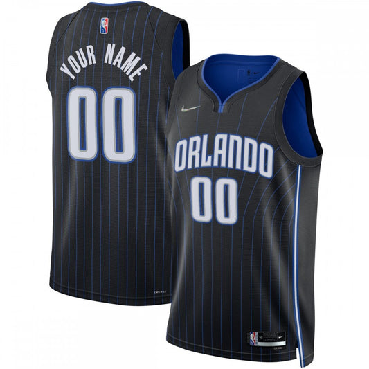 Orlando Magic Nike Unisex 2022/23 Swingman Custom Jersey Black - Icon Edition