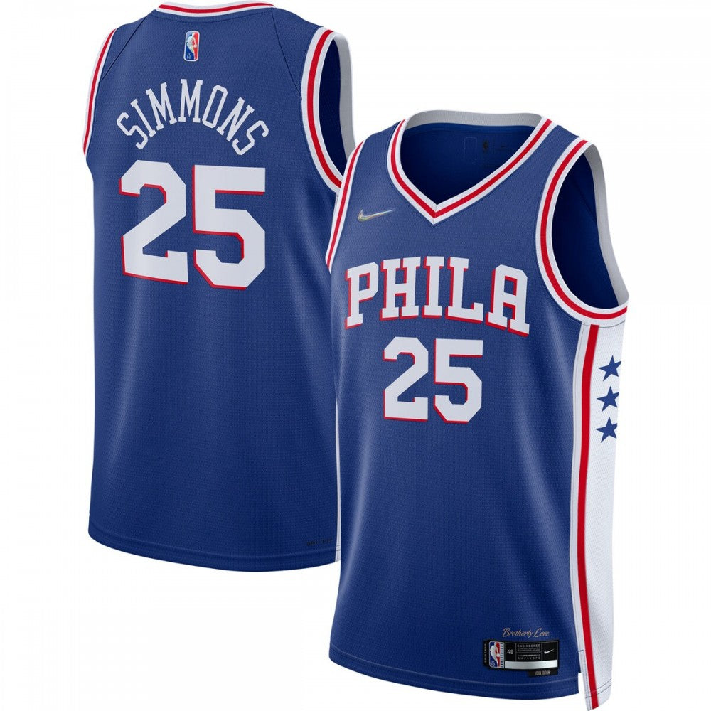 Philadelphia 76ers Nike Unisex 2022/23 Swingman Custom Jersey Royal - Icon Edition