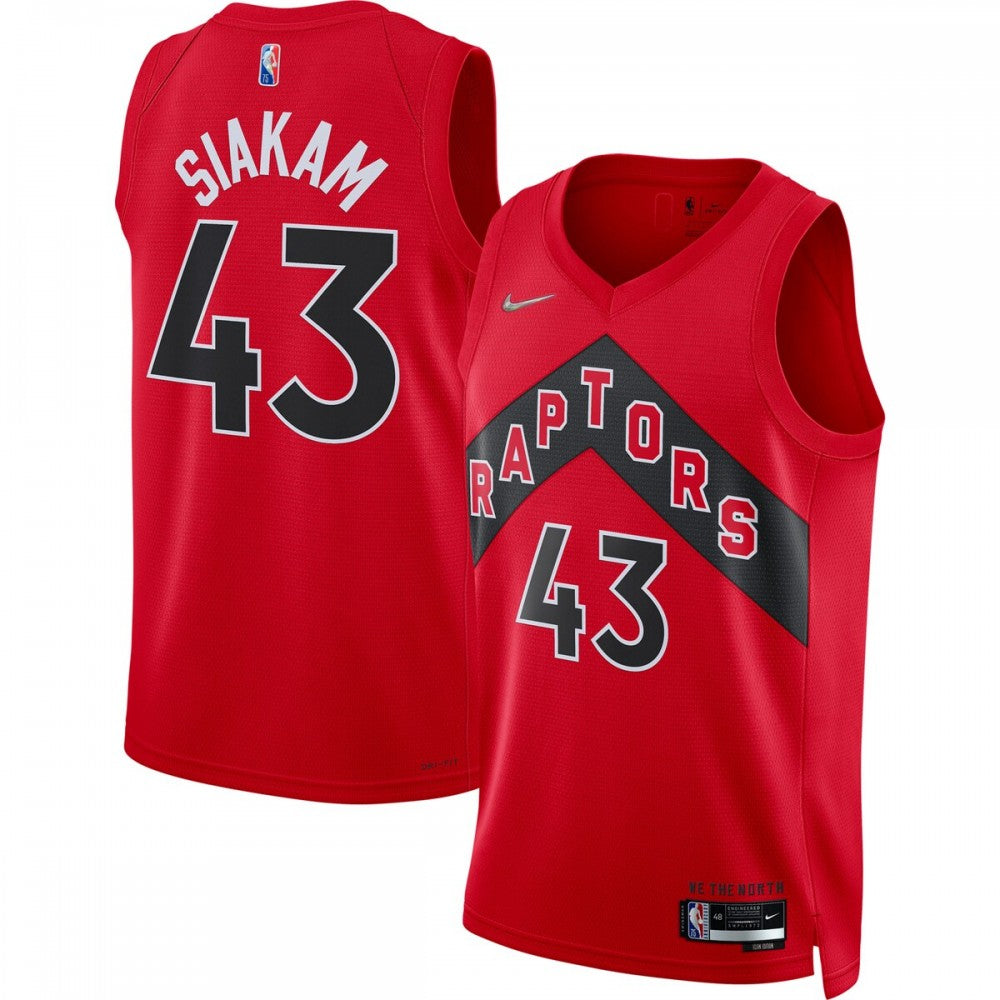 Toronto Raptors Nike Unisex 2022/23 Swingman Custom Jersey Red - Icon Edition