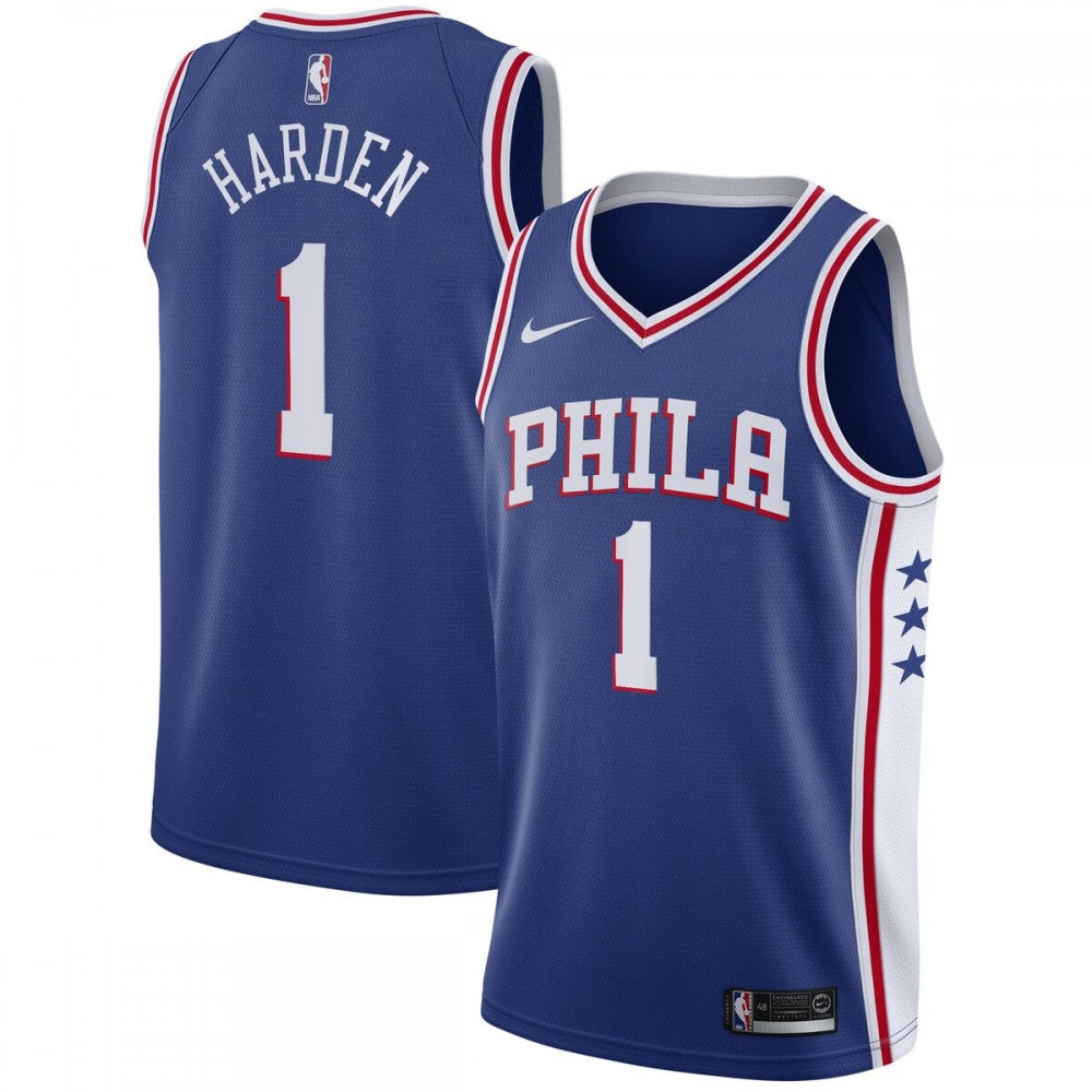 Philadelphia 76ers Nike Unisex 2022/23 Swingman Custom Jersey Royal - Icon Edition