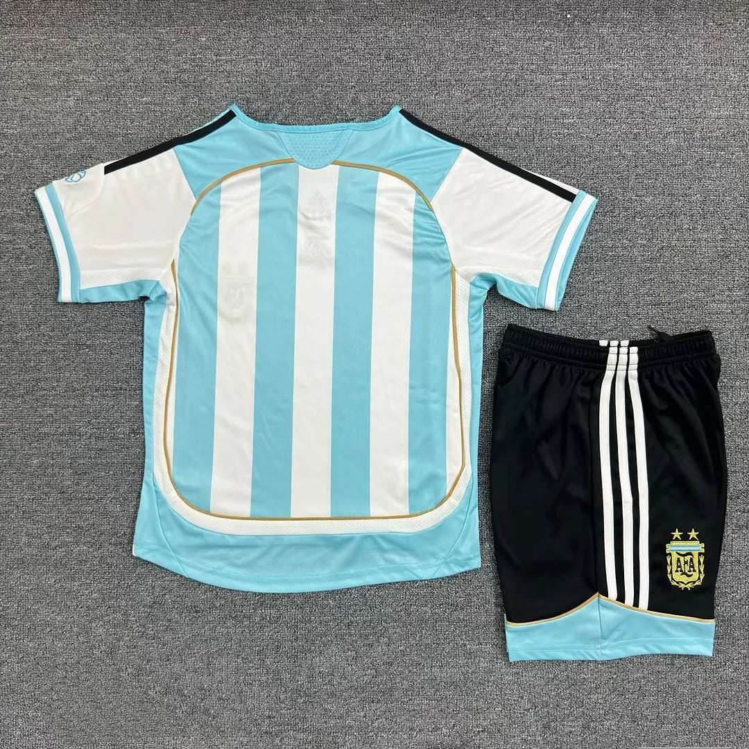 2006 Retro Argentina Home Football Shirt Kids Size