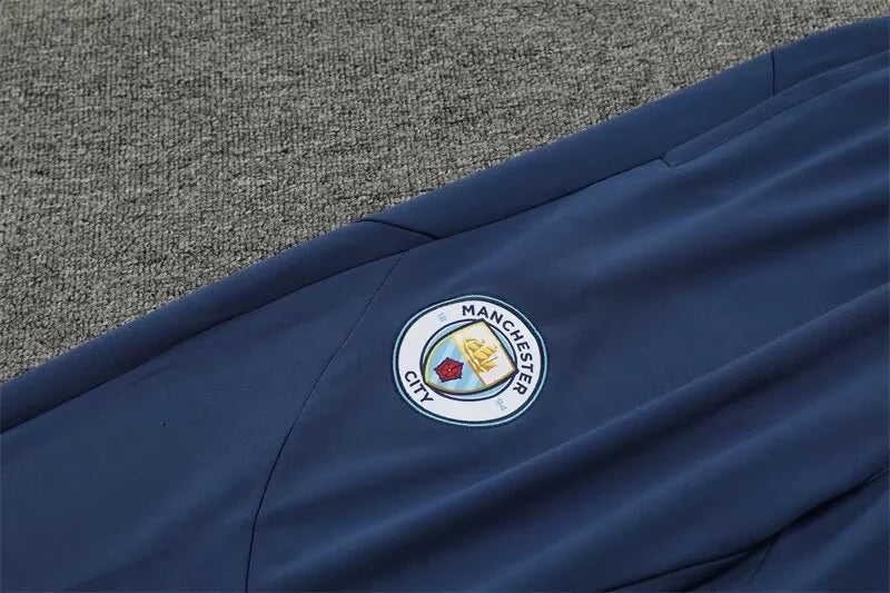 2024/2025 Manchester City Half-Pull Light Blue Tracksuit