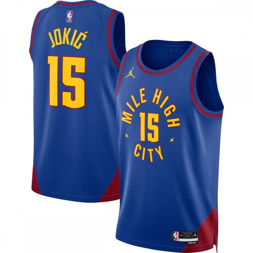 Denver Nuggets Jordan Brand 2020/21 Swingman Jersey - Statement Edition - Blue