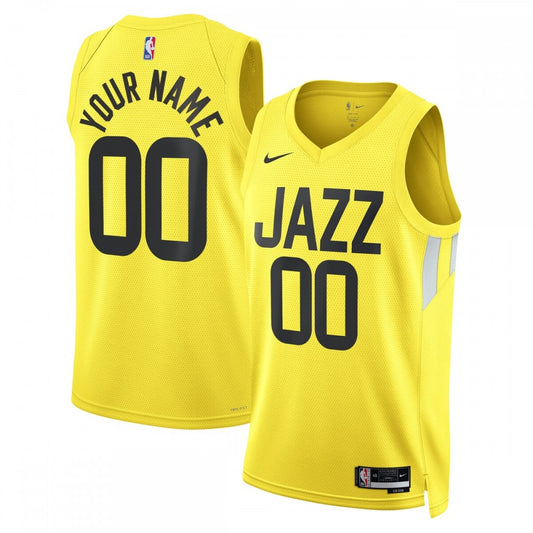 Utah Jazz Nike Unisex 2022/23 Swingman Custom Jersey Gold - Icon Edition