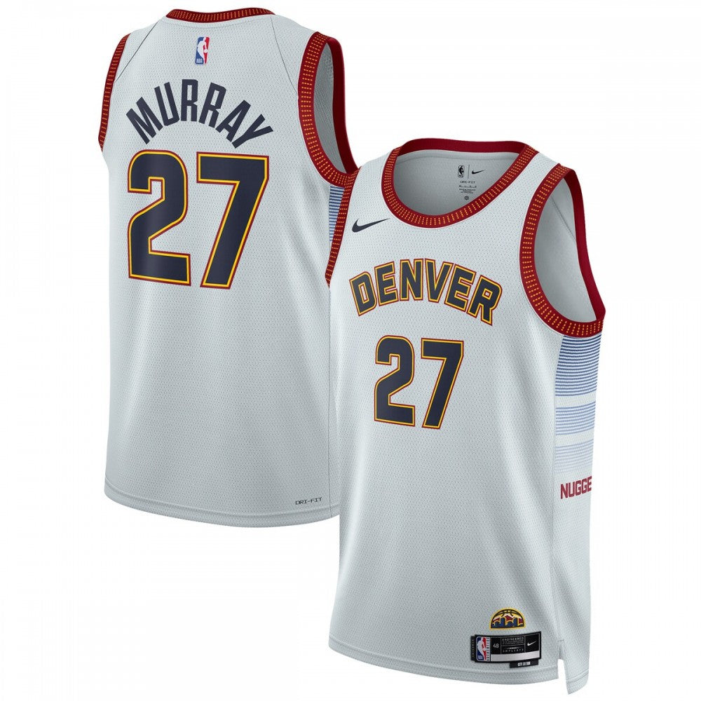 Denver Nuggets Nike Unisex 2022/23 Swingman Custom Jersey - City Edition - Gray