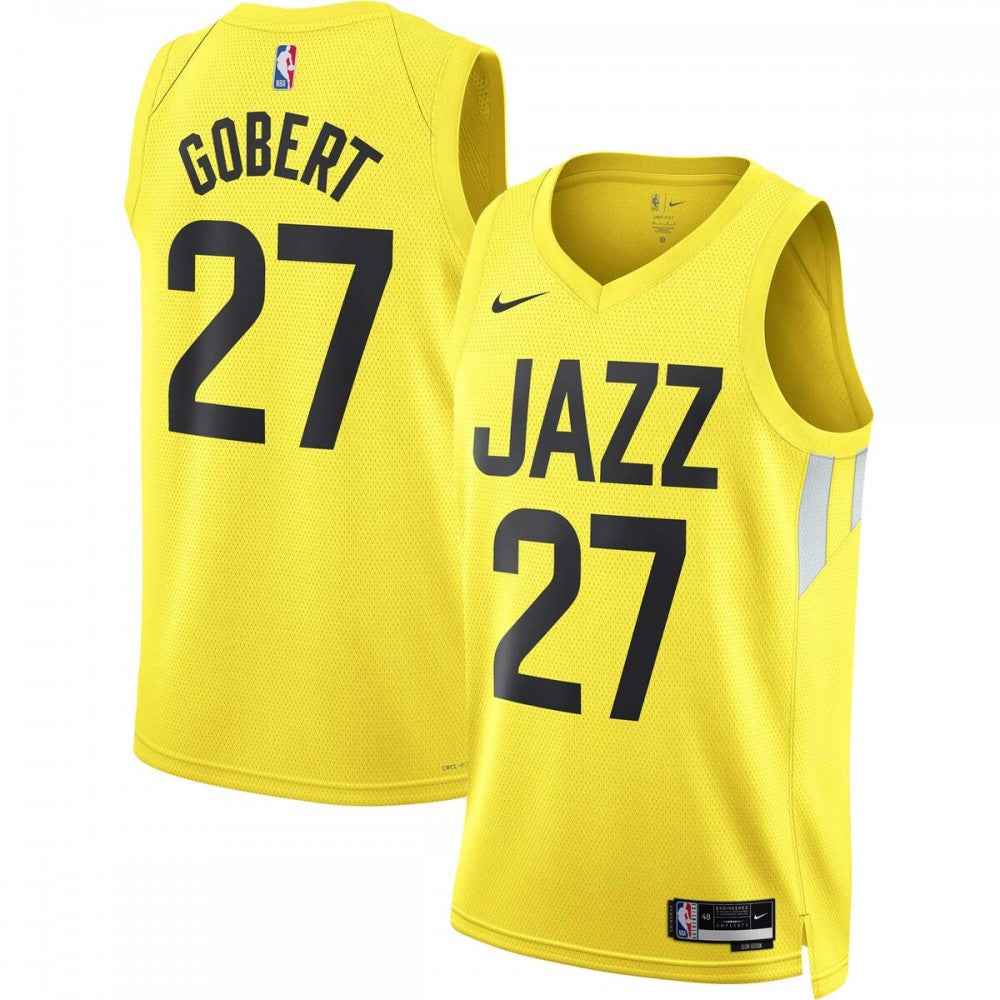 Utah Jazz Nike Unisex 2022/23 Swingman Custom Jersey Gold - Icon Edition