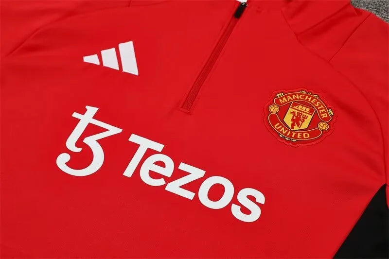 2024/2025 Manchester United Half-Pull Tracksuit Red