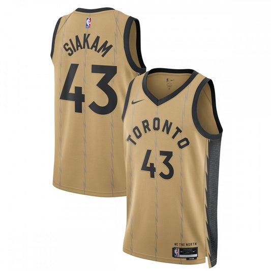 Toronto Raptors Nike Unisex 2023/24 Custom Swingman Jersey - Gold - City Edition
