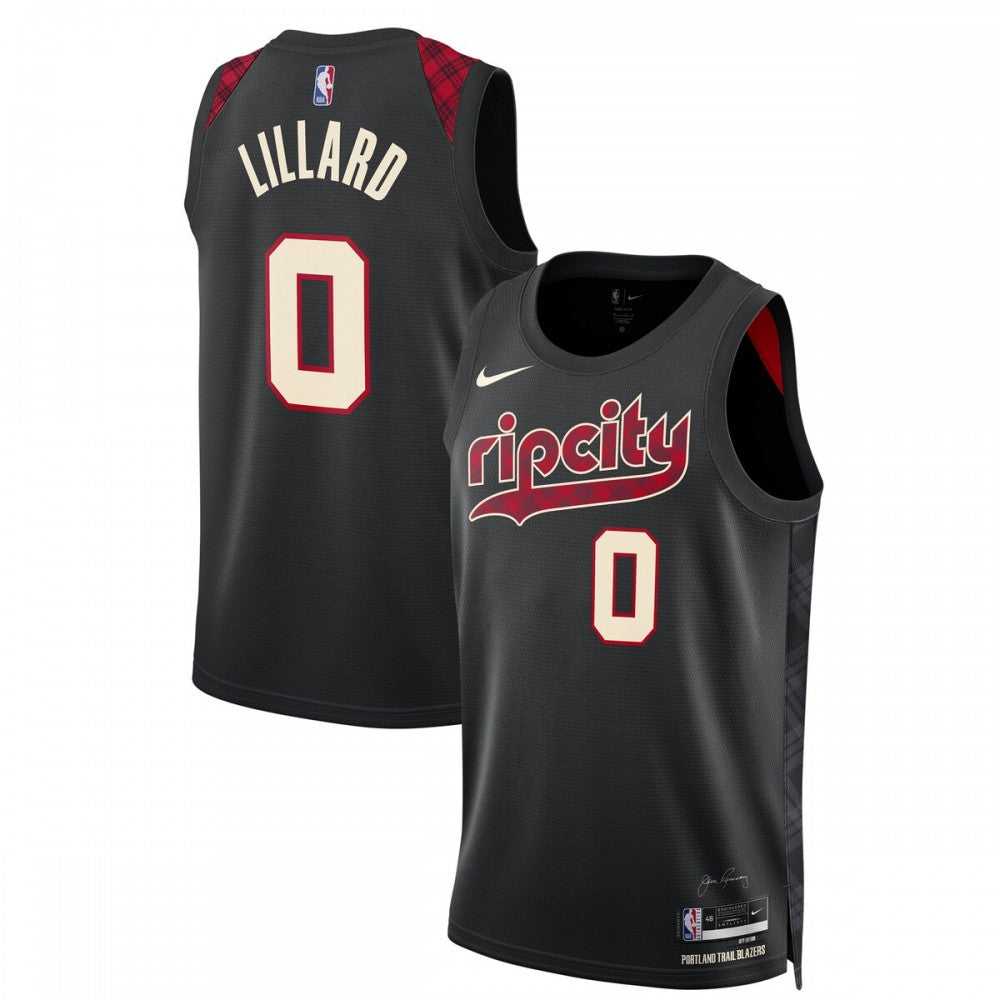 Portland Trail Blazers Nike Unisex 2023/24 Custom Swingman Jersey - Black - City Edition