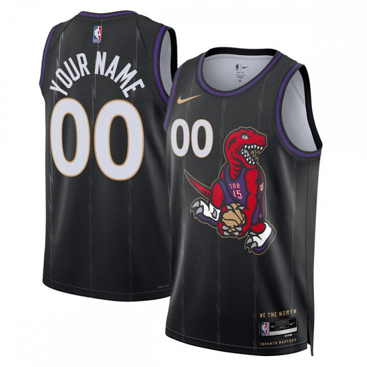 Toronto Raptors Nike Unisex 2024/25 Custom Swingman Jersey - City Edition - Black