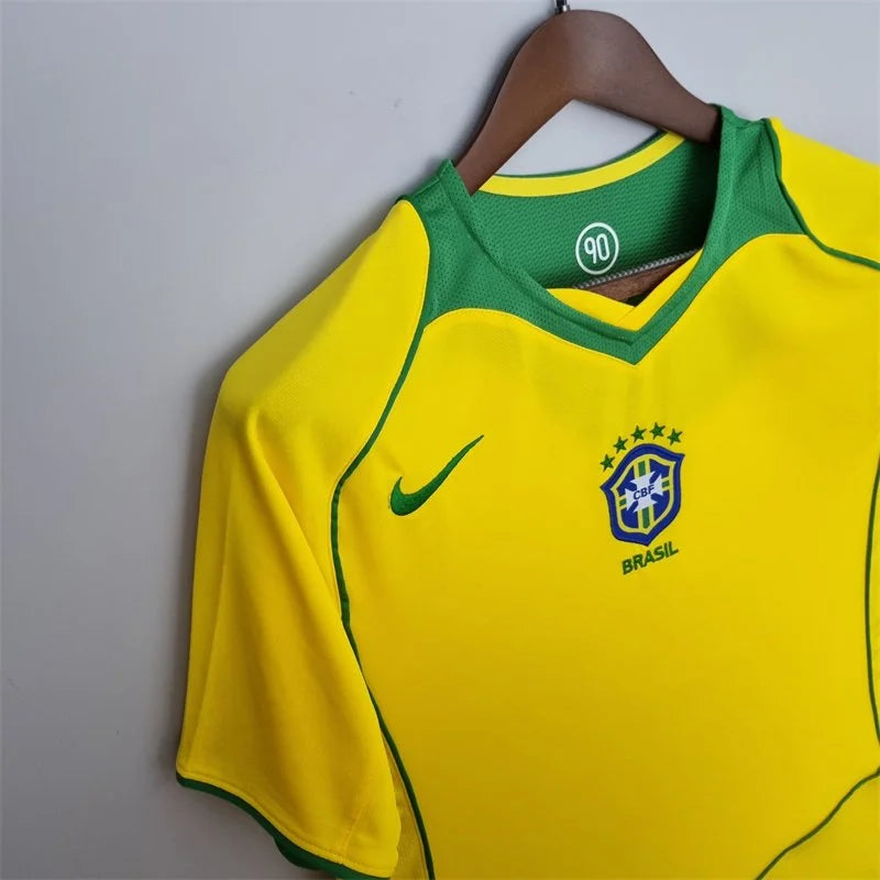 2004 Retro Brazil Home Football Shirt