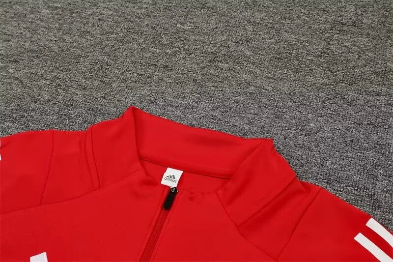 2024/2025 Manchester United Half-Pull Red Tracksuit