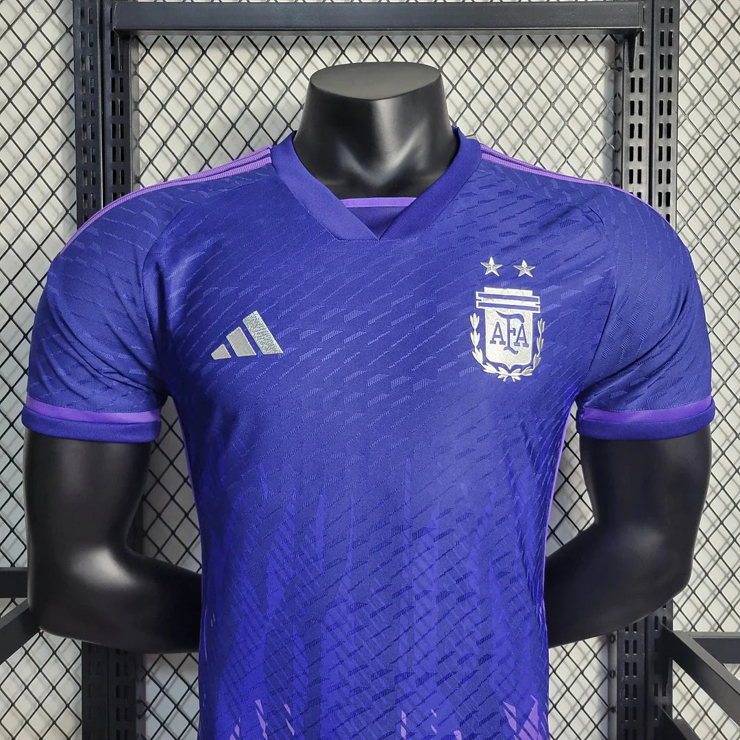 2022 FIFA World Cup Argentina National Team Away Football Shirt - Player Version