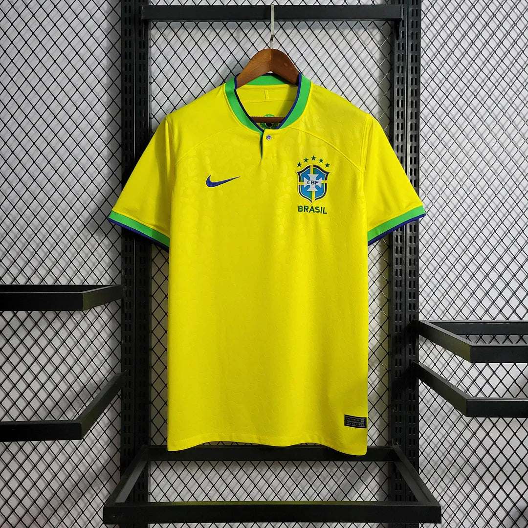 2022 World Cup Brazil Home Football Shirt