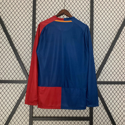 2008/2009 Retro Long Sleeve Barcelona Football Shirt Home Champions League