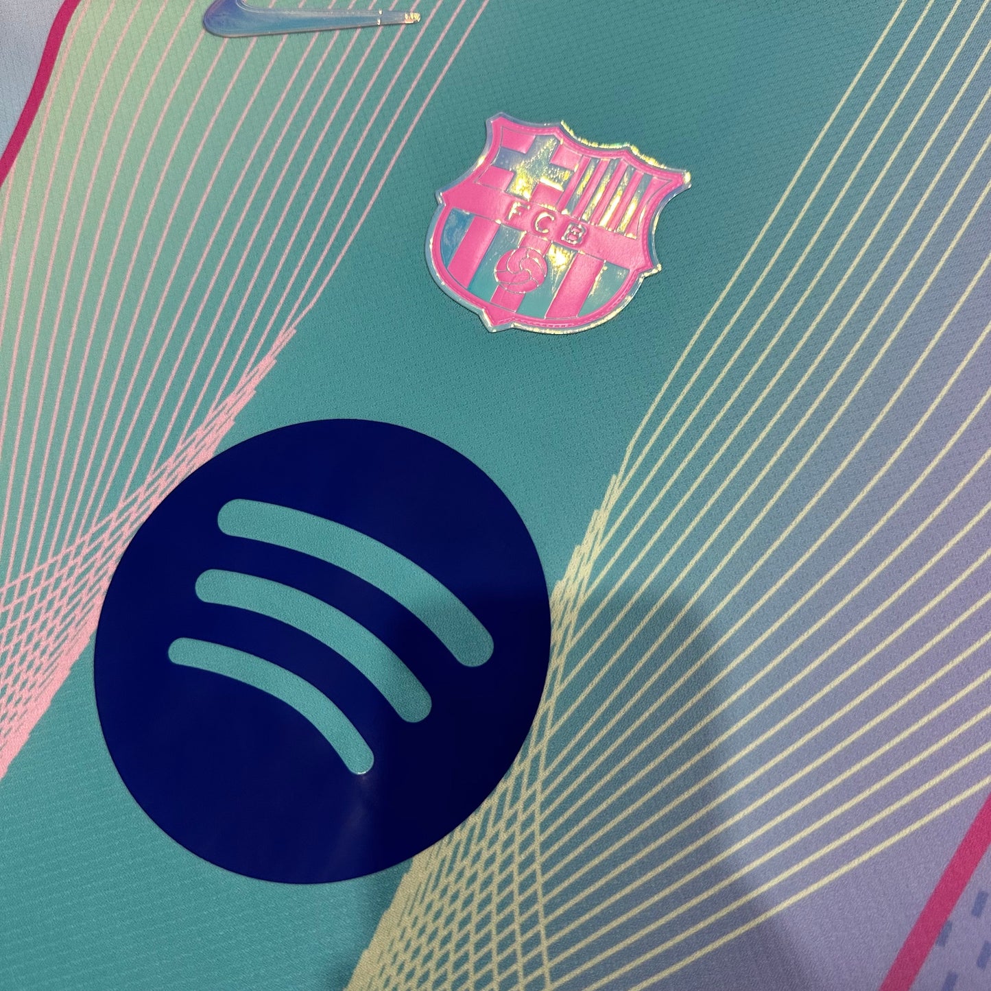 2025/2026 Barcelona Special Edition Pink Blue Gradient Football Shirt