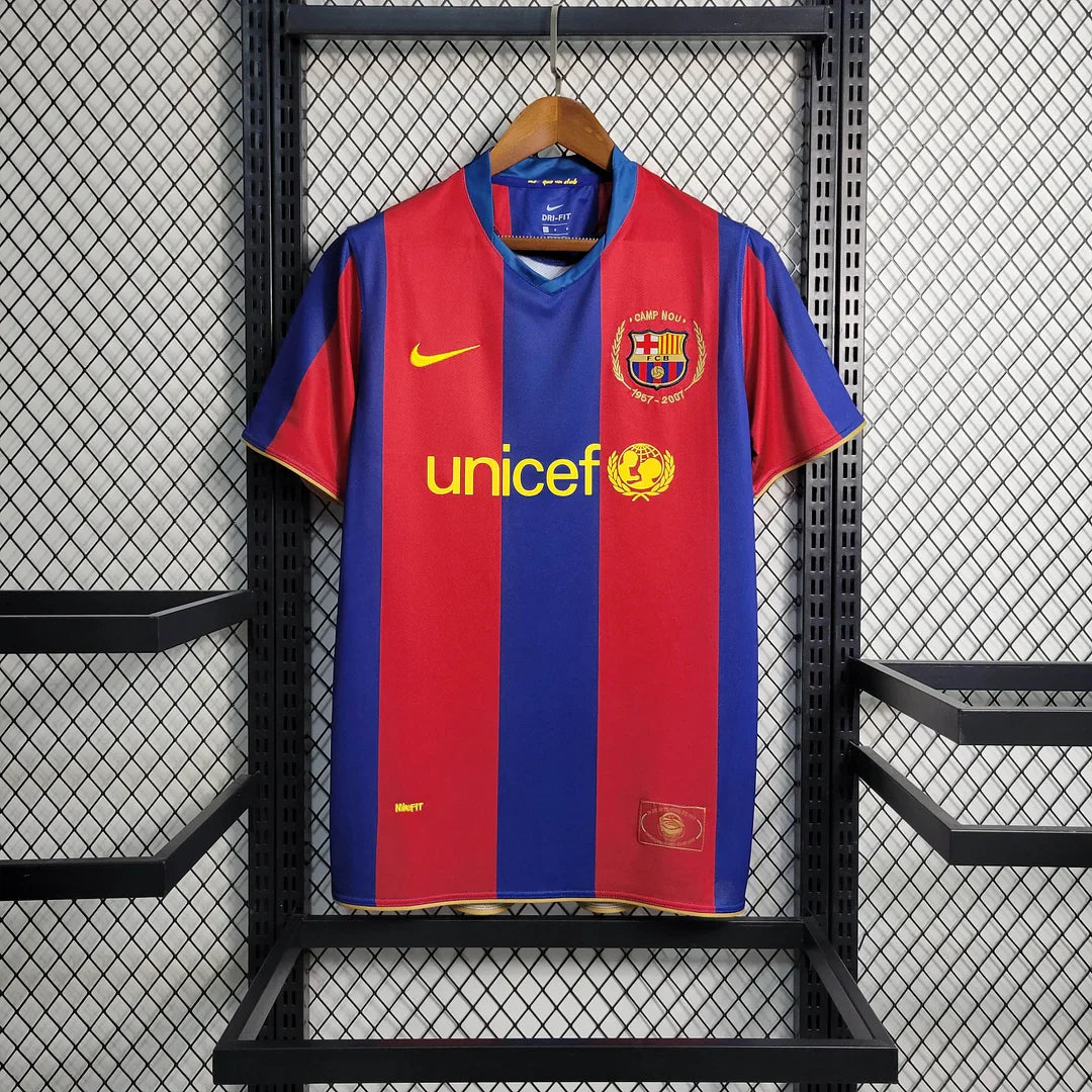 2007/2008 Retro Barcelona Home Football Shirt