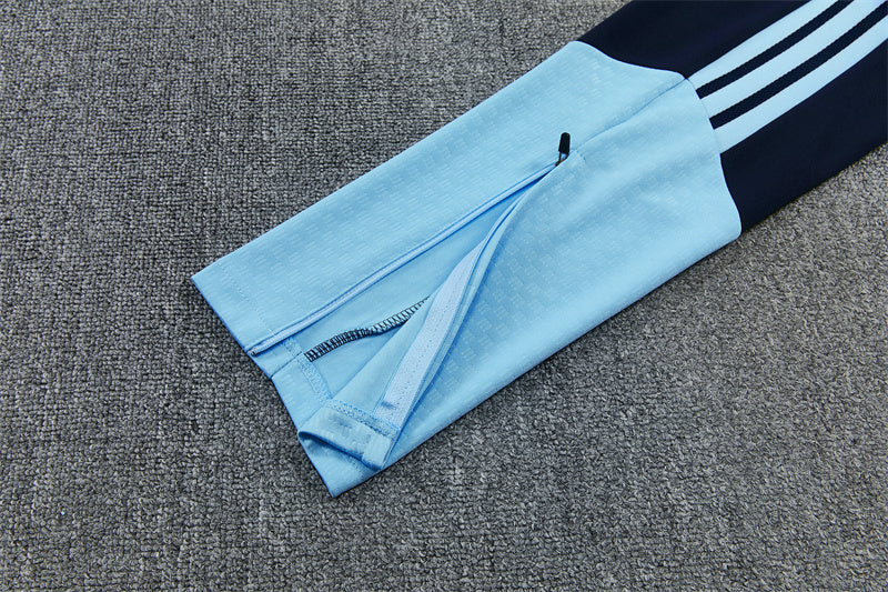 2026/2027 Argentina Half-Pull Light Blue Tracksuit