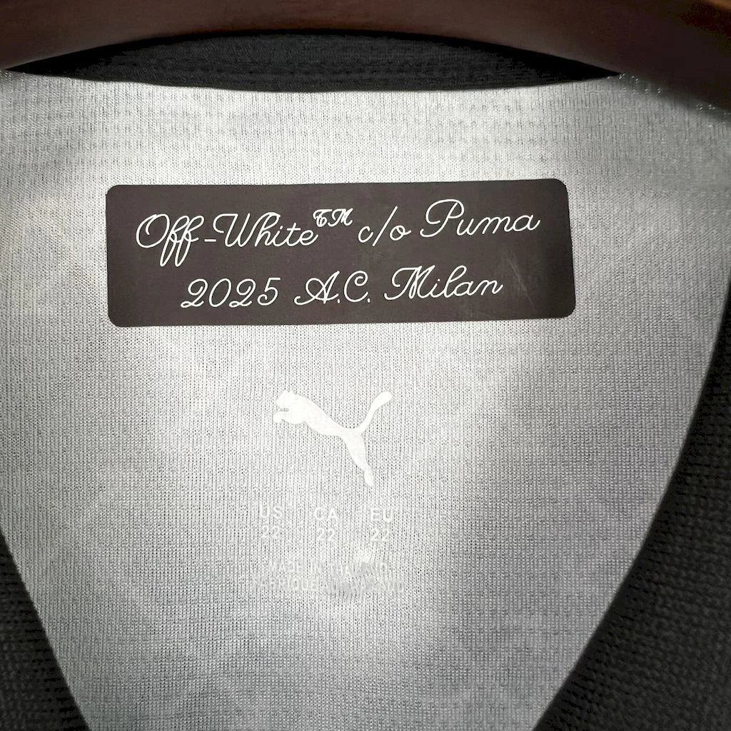 2024/2025 AC Milan x OFF-WHITE Football Shirt Kids Size