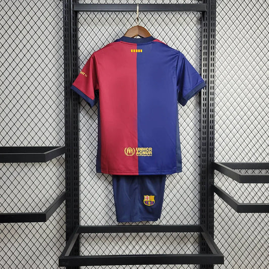 2024/2025 Barcelona Home Football Shirt Kids Size