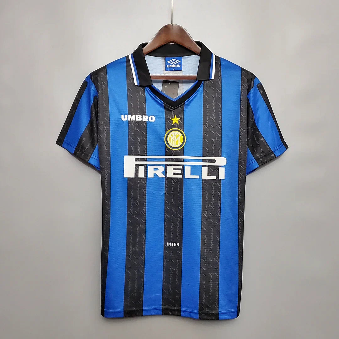 1997/1998 Retro Internazionale Milan Home Football Shirt