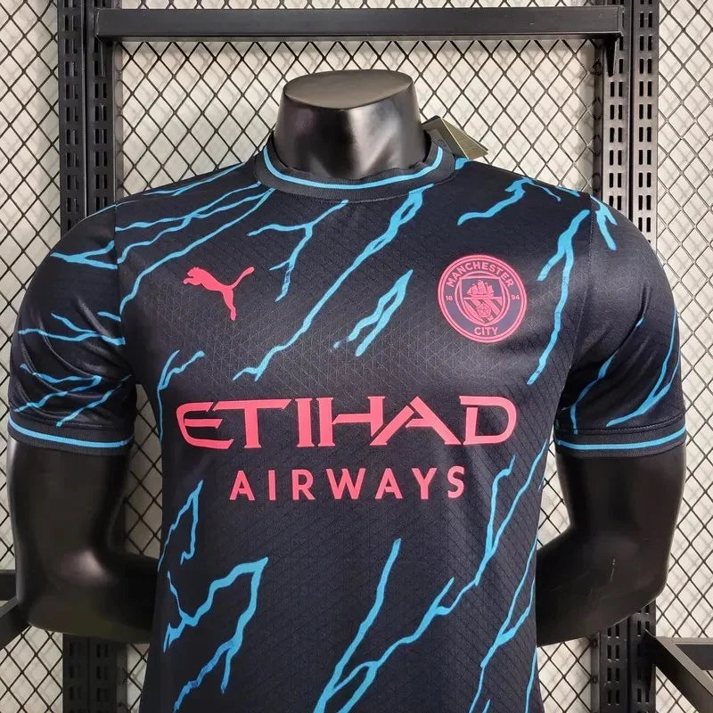 2023/2024 Manchester City Third Away Football Shirt - Player Version