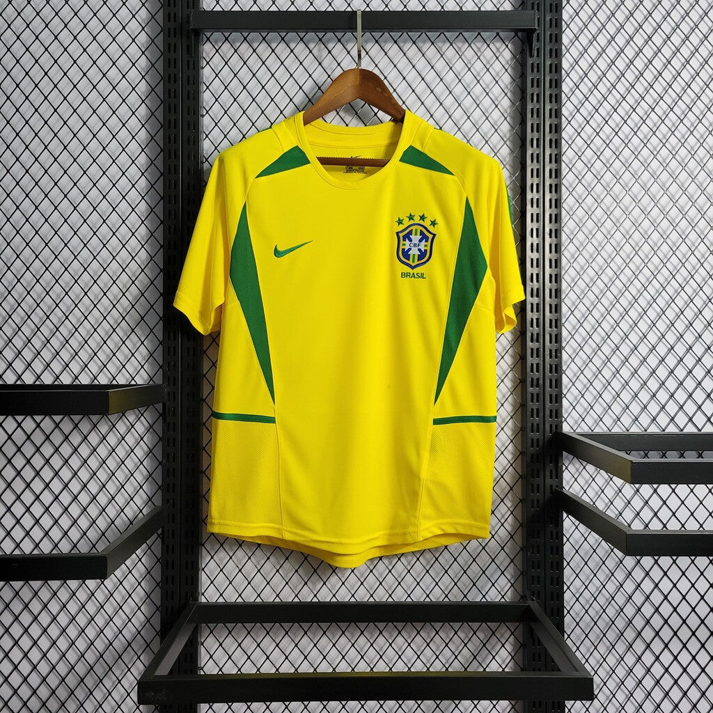 2002 Retro Brazil Home Football Shirt