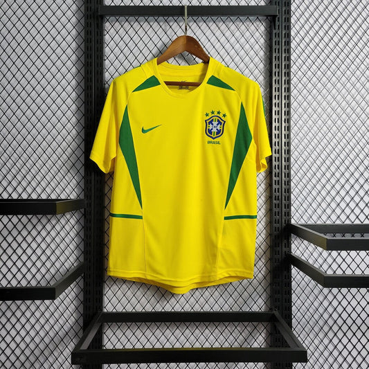 2002 Retro Brazil Home Football Shirt